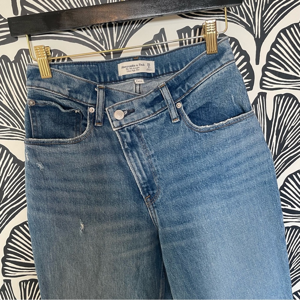 A&F Asymmetric 90’s Hi Rise